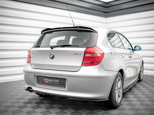 Maxton Design Central Rear Splitter (Vertical Bars) BMW 1 E81 Facelift
