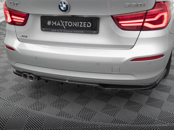 Maxton Design Central Rear Splitter (Vertical Bars) BMW 3 GT F34 Facelift