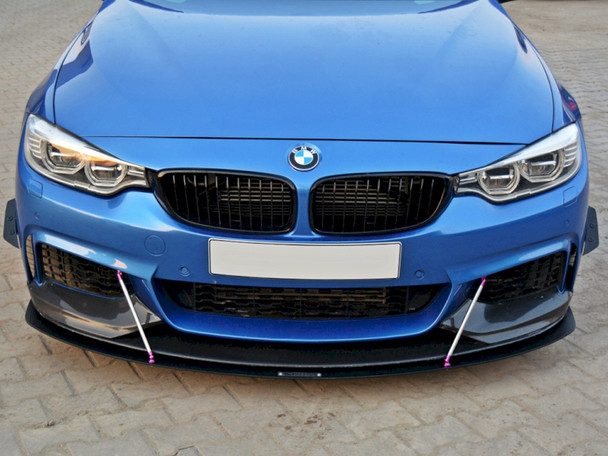 Maxton Design Front Racing Splitter V.3 Bmw 4 Coupe / Gran Coupe / Cabrio M-Pack F32 / F36 / F33