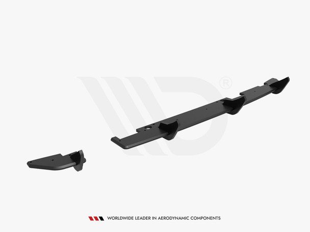 Maxton Design Central Rear Splitter (Vertical Bars) BMW 7 M-Pack F01