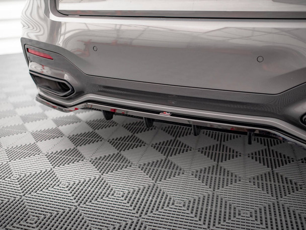 Maxton Design Rear Splitter (Vertical Bars) V.1 BMW 7 M-Pack G11 / G12 Facelift