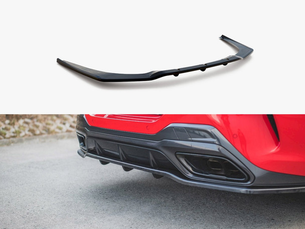 Maxton Design Central Rear Splitter (Vertical Bars) BMW 8 Coupe M-Pack G15