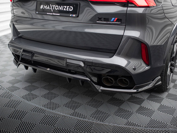 Maxton Design Central Rear Splitter (Vertical Bars) BMW X5 M F95 Facelift