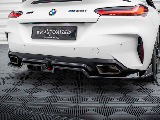 Maxton Design Central Rear Splitter (Vertical Bars) BMW Z4 M40i G29