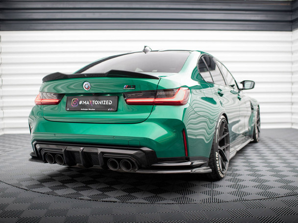 Maxton Design Carbon Fiber Rear Side Splitters BMW M3 Sedan / Touring G80 / G81