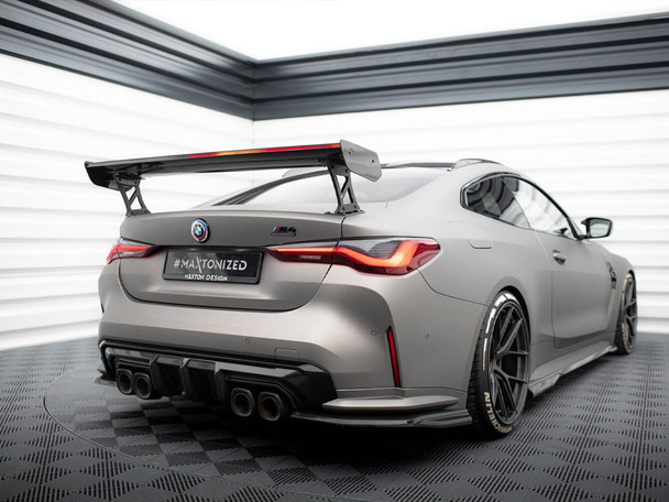 Maxton Design Carbon Spoiler With External Brackets Uprights + LED BMW M4 G82 / G82 Facelift / M440i / 4 M-Pack G22 / G22 Facelift