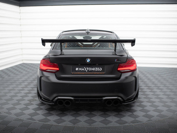 Maxton Design Carbon Spoiler With Internal Brackets Uprights BMW M2 F87