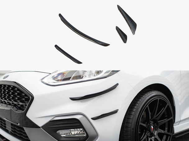 Maxton Design Front Bumper Wings (Canards) V.3 Ford Fiesta Mk8 ST / ST-Line