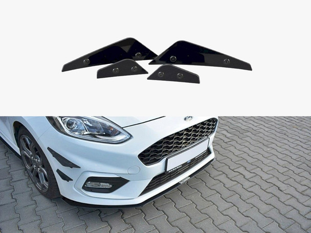 Maxton Design Front Bumper Wings (Canards) Ford Fiesta MK8 ST / ST-Line