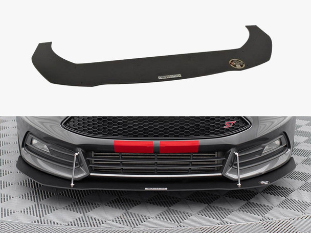 Maxton Design Racing Front Splitter V.1 Ford Focus St Mk3 Fl