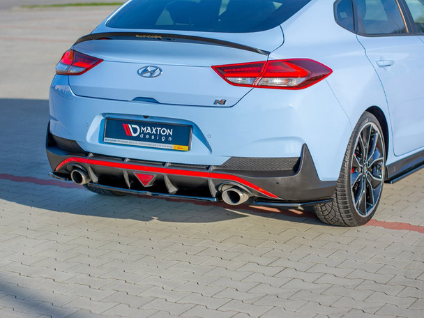 Maxton Design Central Rear Splitter Hyundai I30 Mk3 N Fastback