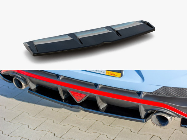 Maxton Design Central Rear Splitter Hyundai I30 Mk3 N Fastback