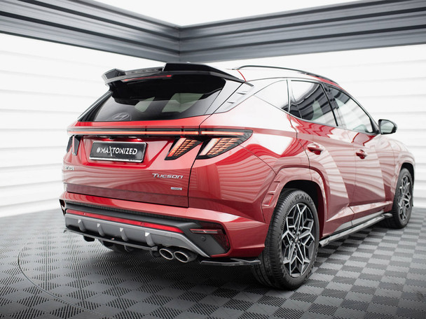 Maxton Design Central Rear Splitter (Vertical Bars) Hyundai Tucson N-Line Mk4