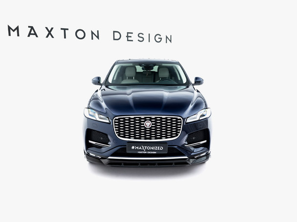 Maxton Design Rear Splitter (Vertical Bars) Jaguar F-Pace R-Sport Mk1 Facelift