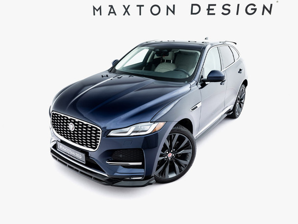 Maxton Design Rear Splitter (Vertical Bars) Jaguar F-Pace R-Sport Mk1 Facelift