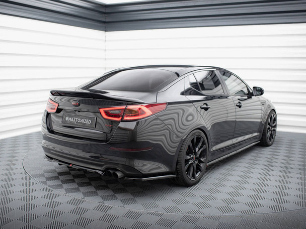 Maxton Design Central Rear Splitter (Vertical Bars) Kia Optima Mk3
