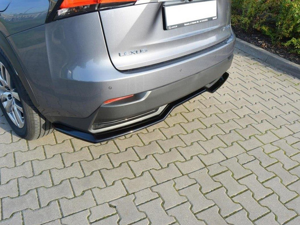 Maxton Design Central Rear Splitter Lexus NX Mk1 H