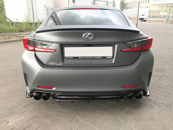 Maxton Design Central Rear Splitter (With Vertical Bars) Lexus RC (2014-UP)