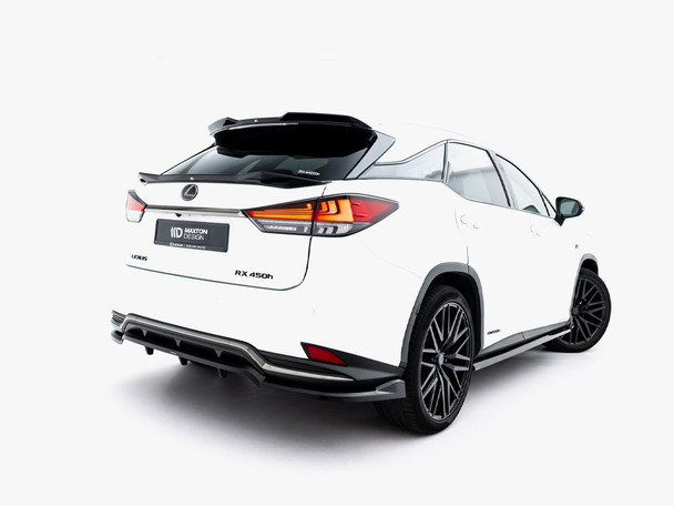 Maxton Design Central Rear Splitter (Vertical Bars) Lexus Rx Mk4 Facelift