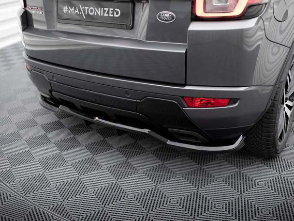 Maxton Design Rear Splitter (Vertical Bars) Land Rover Range Rover Evoque HSE Dynamic Mk1 Facelift