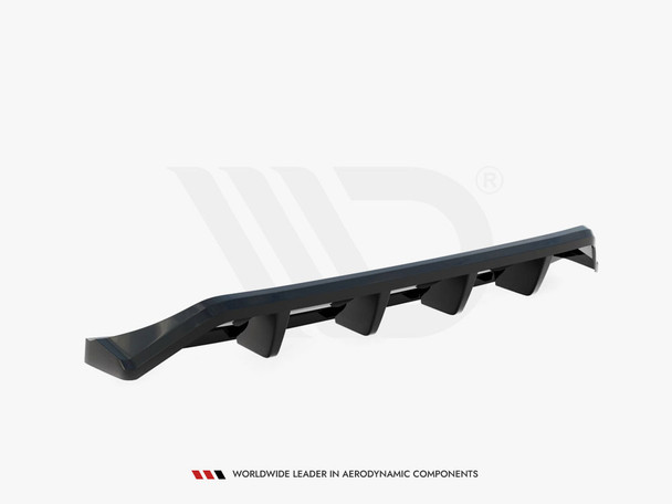 Maxton Design Central Rear Splitter (Vertical Bars) Mazda 3 Mk4