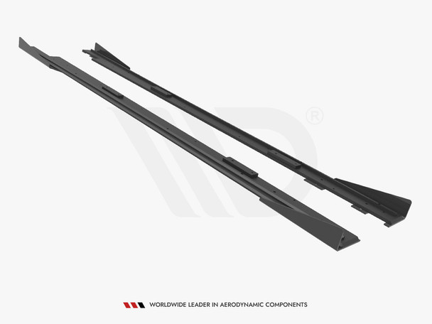 Maxton Design Street PRO Front Splitter V.1 + Flaps Mazda 3 MPS Mk1
