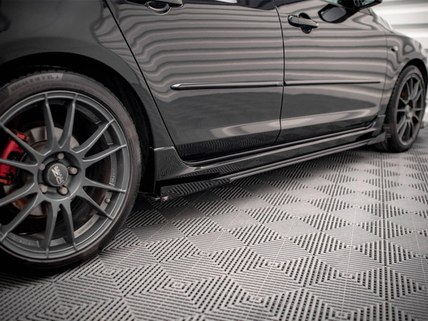 Maxton Design Street PRO Side Skirts Diffusers + Flaps Mazda 3 MPS Mk1
