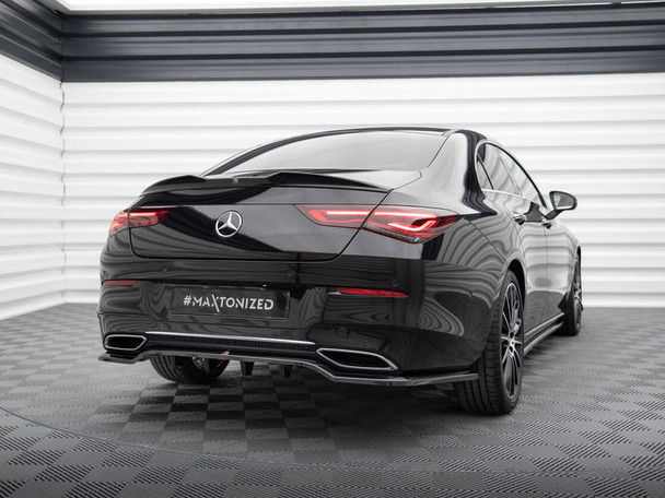 Maxton Design Rear Splitter (Vertical Bars) Mercedes-Benz CLA Coupe C118
