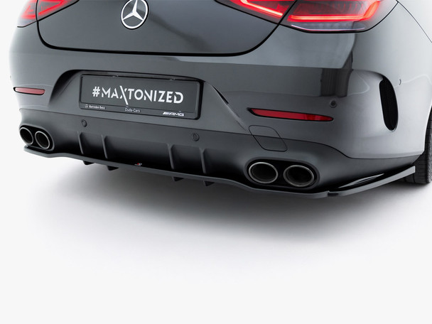 Maxton Design Rear Splitter (Vertical Bars) Mercedes AMG CLS 53 C257