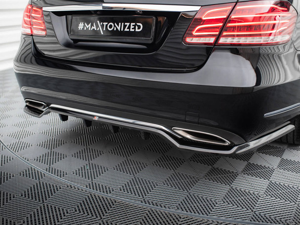 Maxton Design Rear Splitter (Vertical Bars) Mercedes-Benz E W212 Facelift