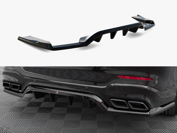 Maxton Design Rear Splitter (Vertical Bars) V.1 Mercedes-AMG GLC 63 SUV X253