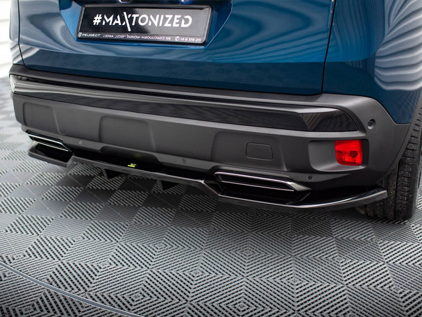 Maxton Design Rear Splitter (Vertical Bars) Peugeot 3008 GT-Line Mk2 Facelift
