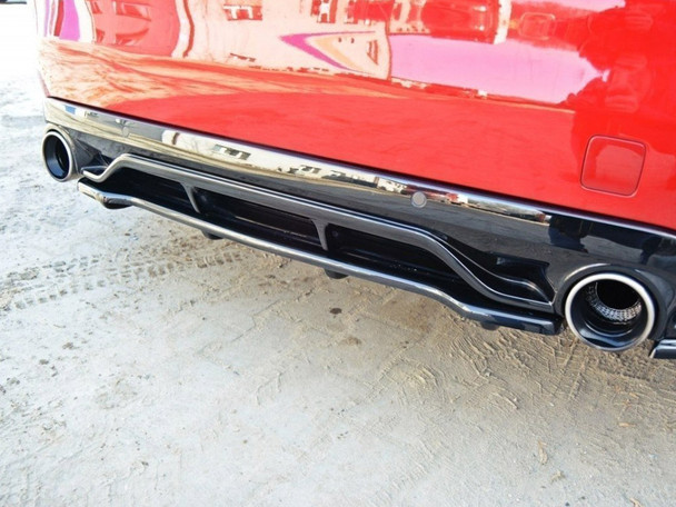 Maxton Design Central Rear Splitter (Vertical Bars) Peugeot 308 Ii Gti