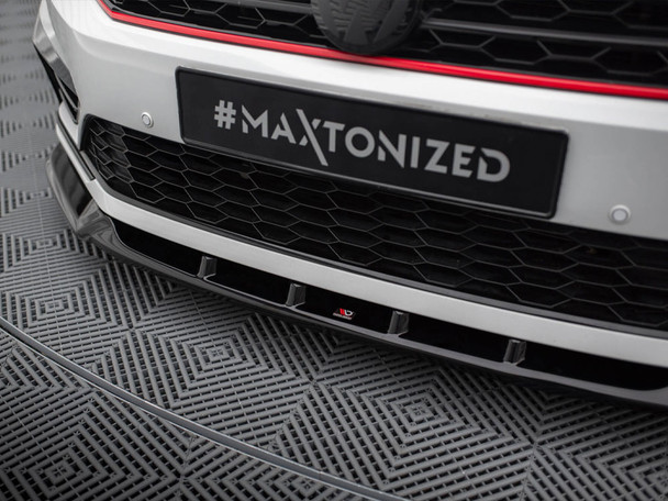 Maxton Design Rear Splitter (Vertical Bars) Peugeot 408 Mk1