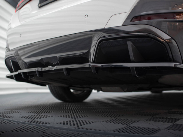 Maxton Design Rear Splitter (Vertical Bars) Renault Megane GT Line Grandtour Mk3 Facelift