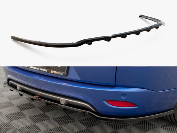 Maxton Design Rear Splitter (Vertical Bars) Renault Megane GT Line Grandtour Mk3 Facelift