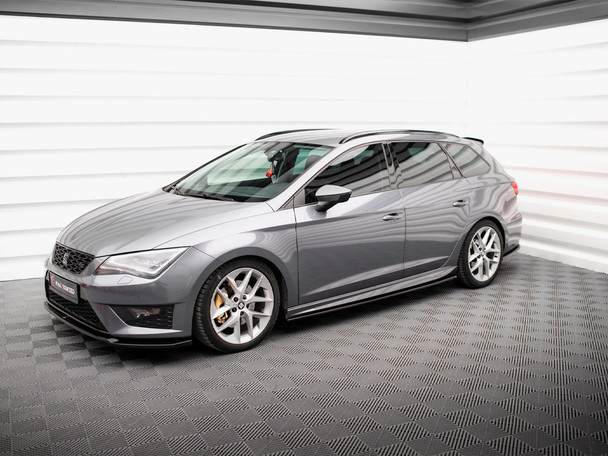 Maxton Design Side Skirts Diffusers V.5 Seat Leon Mk3 Estate  Cupra / FR / Standard / Mk3 Facelift
