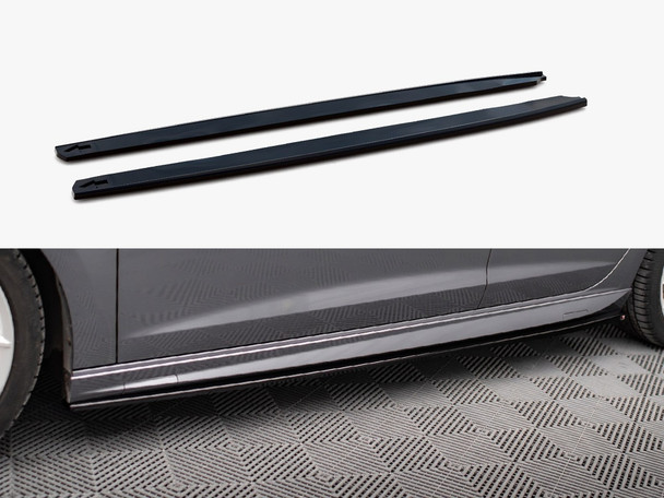Maxton Design Side Skirts Diffusers V.5 Seat Leon Cupra / Fr / Standard Mk3 / Mk3 Facelift