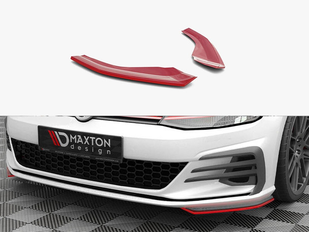 Maxton Design Front Side Splitters Volkswagen Golf GTI Mk7 Facelift