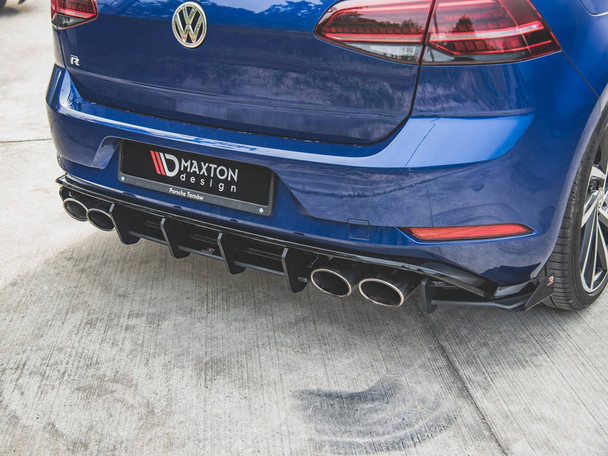 Maxton Design Street PRO Rear Diffuser Volkswagen Golf R Mk7 Facelift
