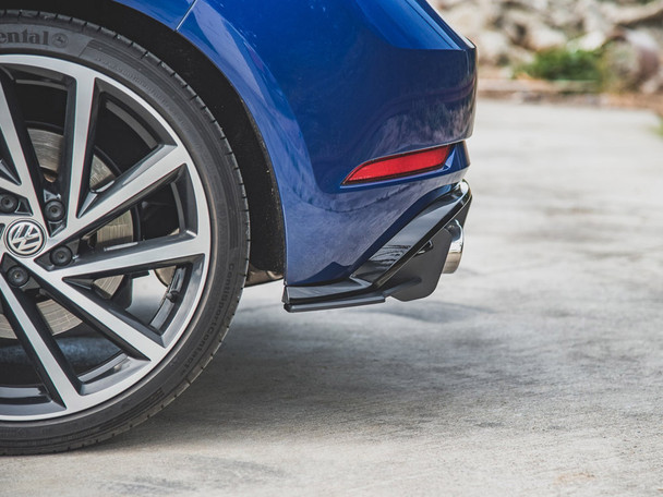 Maxton Design Street PRO Rear Side Splitters Volkswagen Golf R Mk7 Facelift