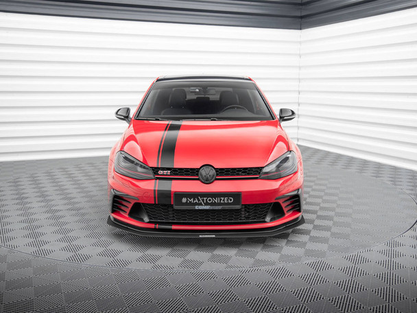 Maxton Design Front Racing Splitter VW Golf GTI Mk7 Clubsport