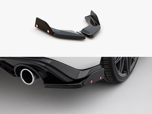 Maxton Design Rear Side Splitters V.4 + Flaps Volkswagen Golf GTI / GTE Mk8