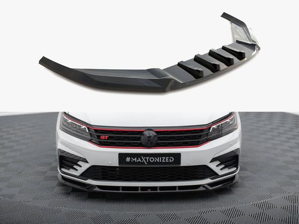 Maxton Design Front Splitter V.1 Volkswagen Passat GT B8 Facelift USA