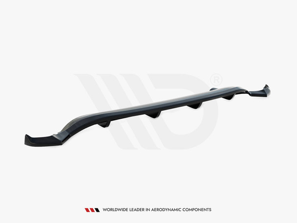 Maxton Design Rear Splitter (Vertical Bars) Volkswagen Tiguan Allspace R-Line Mk2 Facelift