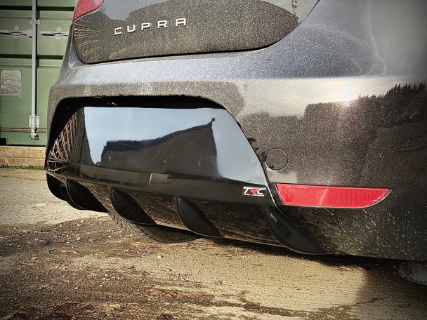 Seat Leon MK2 FR Facelift - Finned Diffuser