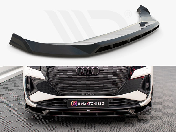 Maxton Design Front Splitter V.2 Audi Q4 E-Tron Sportback Mk1