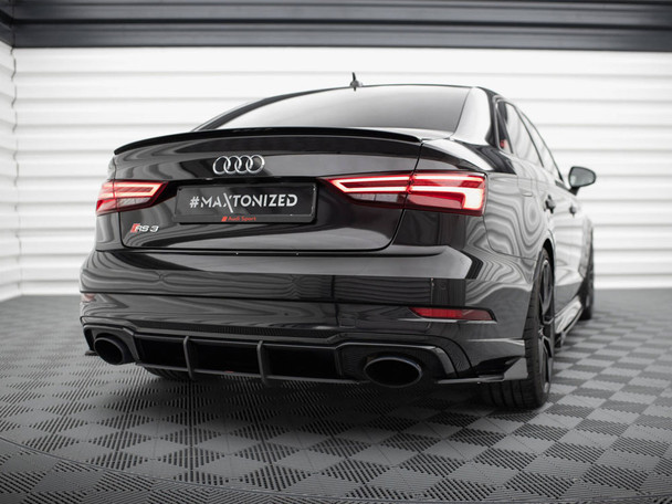 Maxton Design Street PRO Rear Diffuser Audi RS3 Sedan 8V Facelift