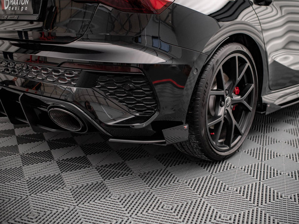 Maxton Design Street PRO Rear Side Splitters + Flaps Audi RS3 Sportback 8Y