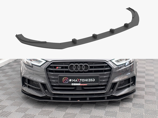 Maxton Design Street PRO Front Splitter Audi S3 / A3 S-Line Sportback 8V Facelift